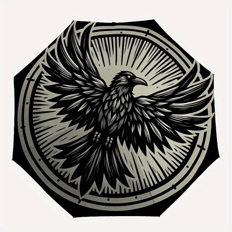 1pc Raven Symbol Automatic Open/close Folding Umbrella, Compact Portable Travel Umbrella, Perfect Birthday/Christmas, Cute Umbrella, Durable
1pc Raven Symbol Automatic Open/close Folding Umbrella, Compact Portable Travel Umbrella, Perfect Birthday/Christmas, Cute Umbrella, Durable