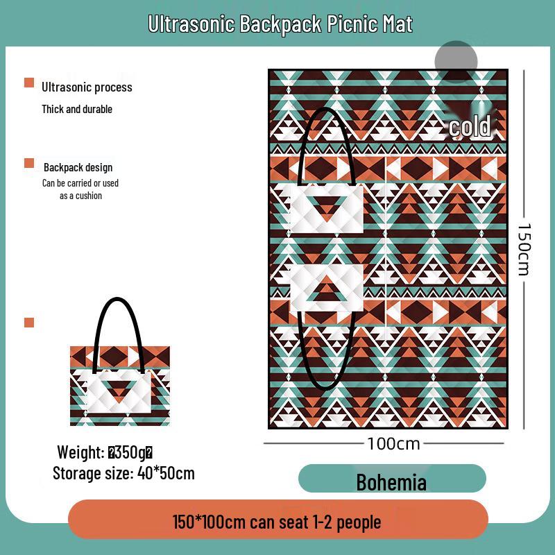 Portable Outdoor Picnic Mat & Backpack
Portable Outdoor Picnic Mat & Backpack