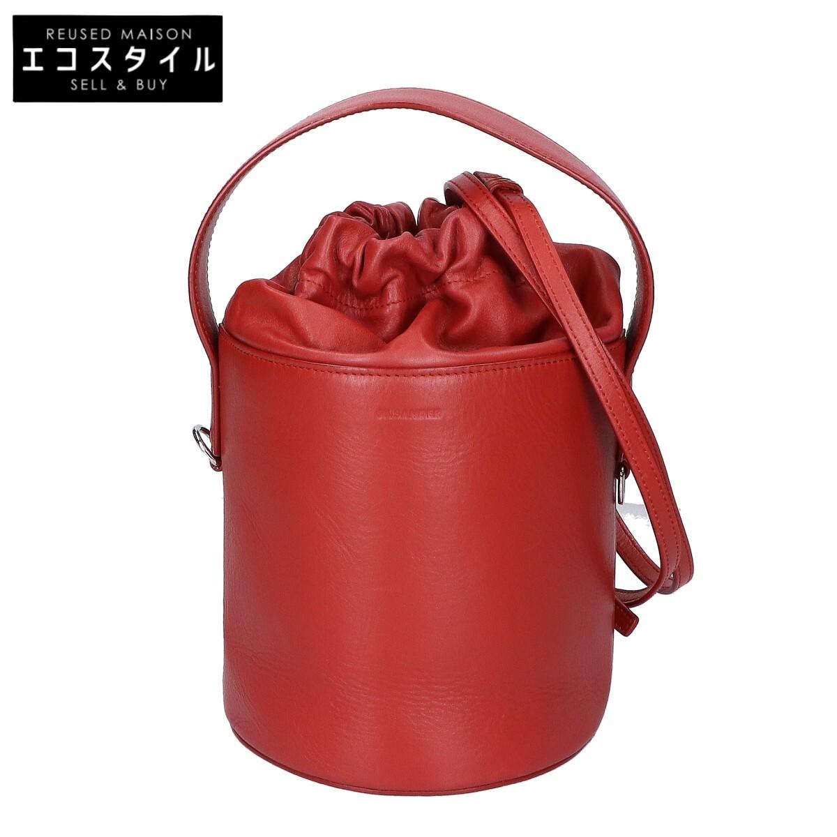 JIL SANDER Leather Bucket-Shaped 2-Way Shoulder Bag Handbag RedUsed
JIL SANDER Leather Bucket-Shaped 2-Way Shoulder Bag Handbag RedUsed