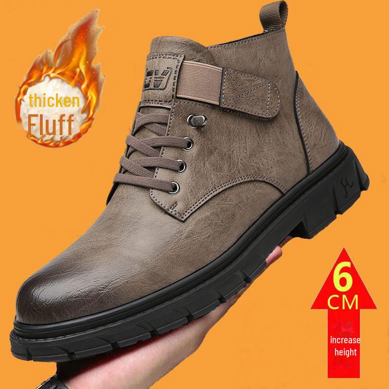 Men s Winter Leather High Top Boots - Genuine Leather, Warm Velvet Lining, Casual British Style, Mid-Cut. 39
Men s Winter Leather High Top Boots - Genuine Leather, Warm Velvet Lining, Casual British Style, Mid-Cut. 39
