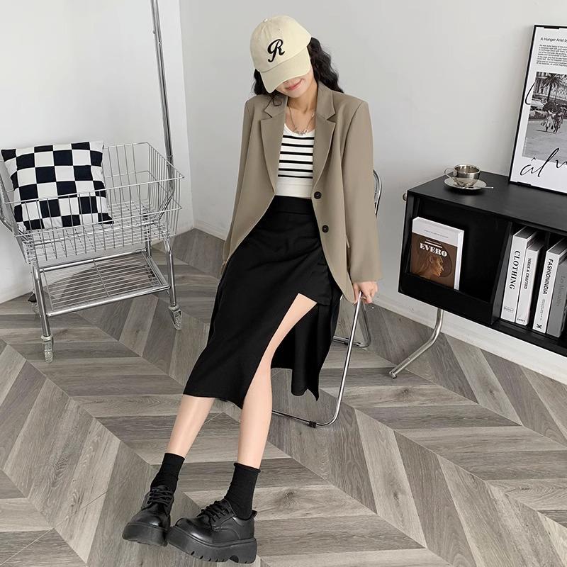 2023 женская летняя юбка миди А-силуэта с разрезом — большие размеры, высокая талия, облегающий крой L чёрный
2023 женская летняя юбка миди А-силуэта с разрезом — большие размеры, высокая талия, облегающий крой L чёрный