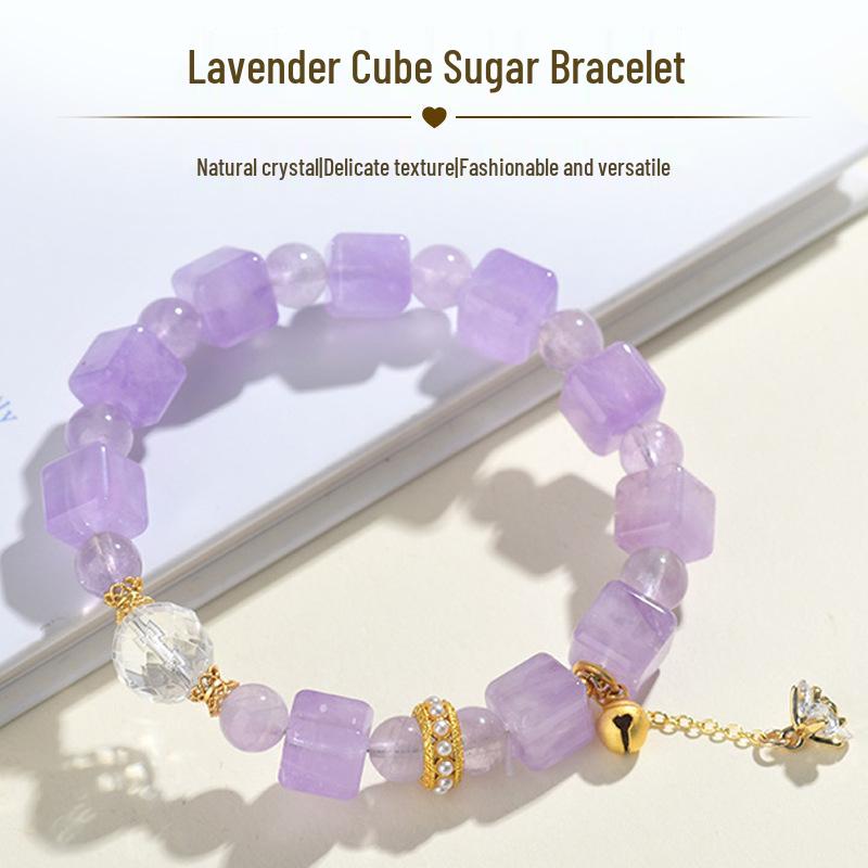 Lavender Amethyst Sugar Cube Bracelet: Customizable, Original Women s Light Luxury Fashion Hand String
Lavender Amethyst Sugar Cube Bracelet: Customizable, Original Women s Light Luxury Fashion Hand String