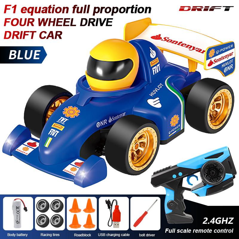 2.4G Rc Formula High Speed Drift Remote Control Car 4WD Proportional Throttle Cartoon Lights Off Road Sports Toy Car
2.4G Rc Formula High Speed Drift Remote Control Car 4WD Proportional Throttle Cartoon Lights Off Road Sports Toy Car