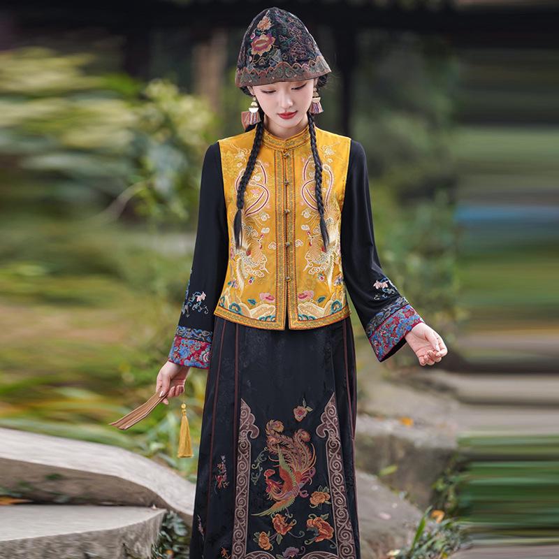 Весенний этнический стиль женский вышитый жилет-кардиган с цветочным узором XL жёлтый
Весенний этнический стиль женский вышитый жилет-кардиган с цветочным узором XL жёлтый