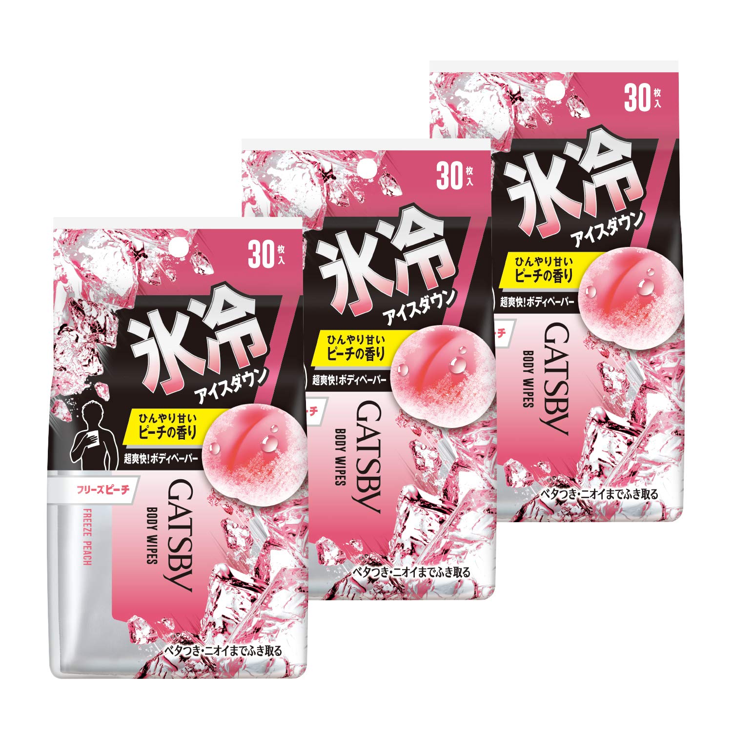 GATSBY GATSBY Body Paper Freeze Peach 30 листов x 3 шт. в упаковке, большой лист для тела, мужской
GATSBY GATSBY Body Paper Freeze Peach 30 листов x 3 шт. в упаковке, большой лист для тела, мужской