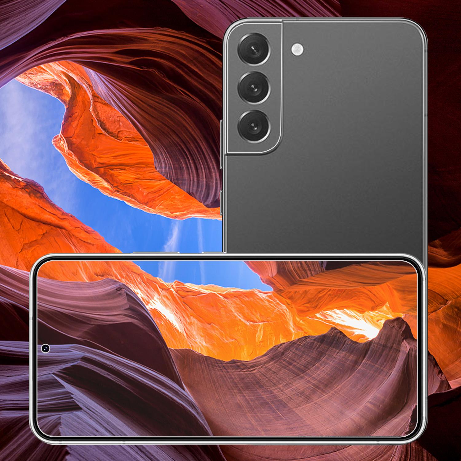 For Samsung Galaxy S22+ 5G 9H Hardness 2.5D Sensitive Touch AGC Glass Tempered Glass Screen Protector+Precise Cutout Camera Lens Protector Type A
For Samsung Galaxy S22+ 5G 9H Hardness 2.5D Sensitive Touch AGC Glass Tempered Glass Screen Protector+Precise Cutout Camera Lens Protector Type A