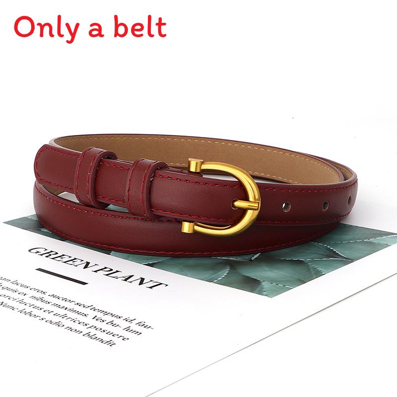 Belt Copper With Color Needle Buckle Fashionable Decoration Versatile Leisure бордовий
Belt Copper With Color Needle Buckle Fashionable Decoration Versatile Leisure бордовий
