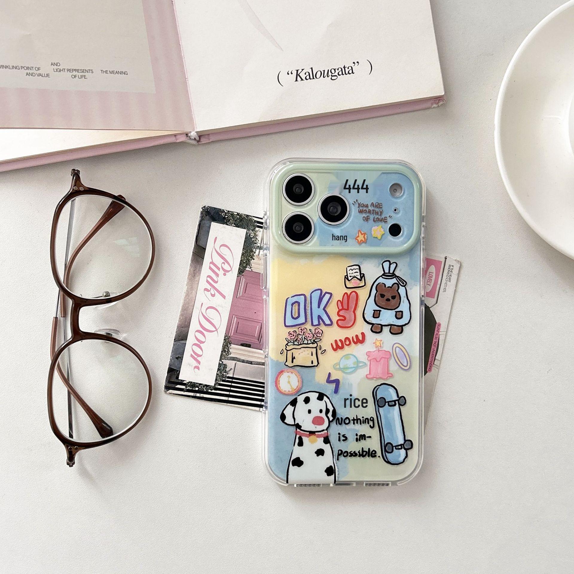 Graffiti Cartoon OK Dog iPhone 17 Pro Max Case, Fits Apple 16, Double Layer IMD, Precision Holes for 14/15 15Pro Max (No Packaging)
Graffiti Cartoon OK Dog iPhone 17 Pro Max Case, Fits Apple 16, Double Layer IMD, Precision Holes for 14/15 15Pro Max (No Packaging)