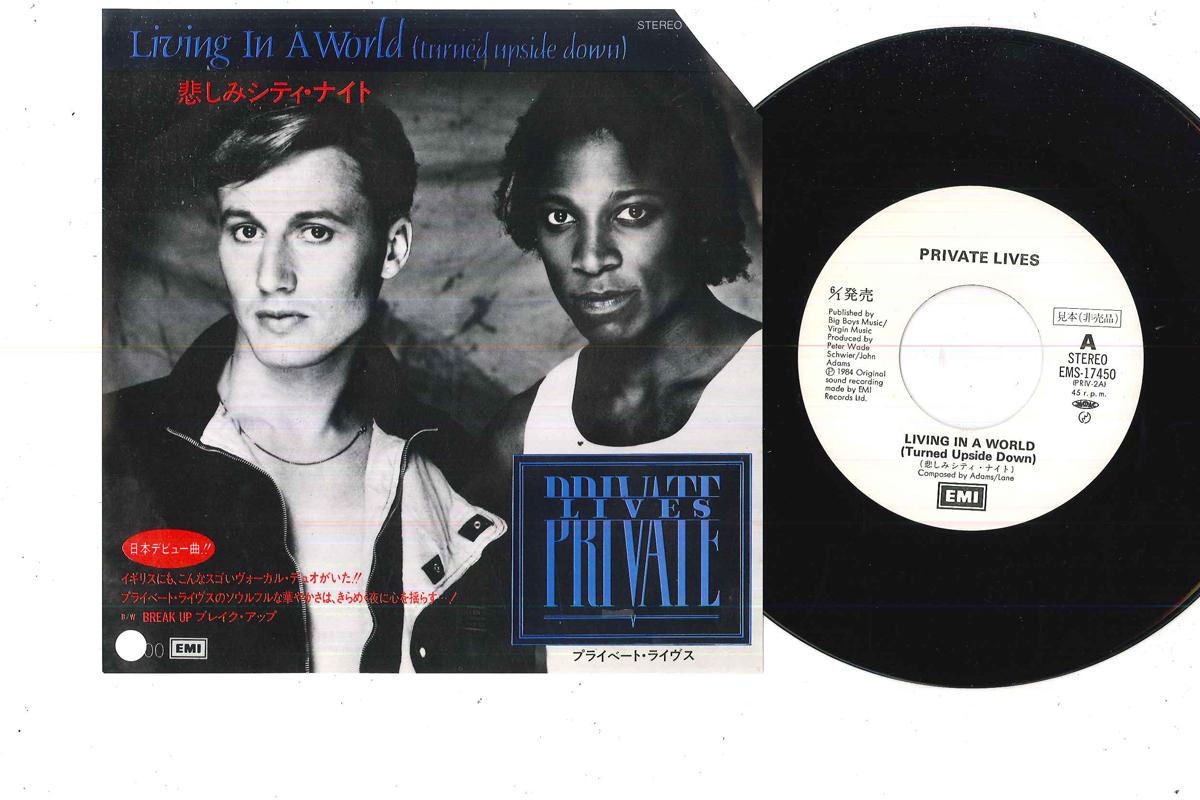 7-дюймовая пластинка PRIVATE LIVES - Жизнь в перевернутом мире EMS17450PROMO EMI 1984 Япония Поп Б/У
7-дюймовая пластинка PRIVATE LIVES - Жизнь в перевернутом мире EMS17450PROMO EMI 1984 Япония Поп Б/У