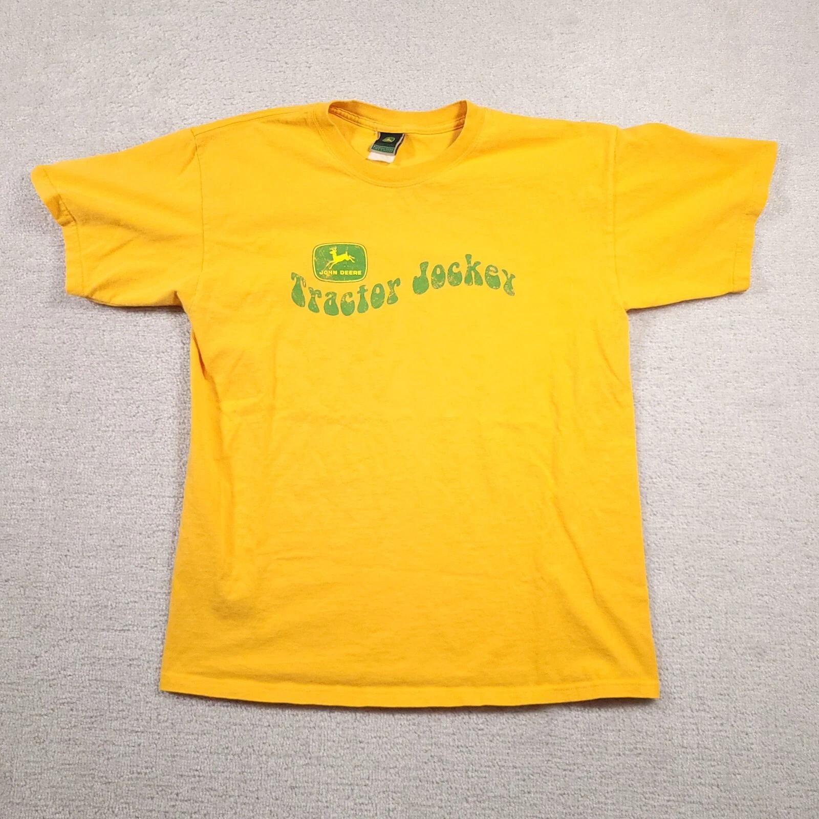 Vintage John Deere Graphic Logo Tee Shirt Mens Large Yellow Tractor Jockey 160
Vintage John Deere Graphic Logo Tee Shirt Mens Large Yellow Tractor Jockey 160