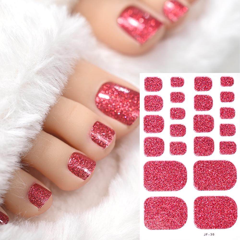 22tips Baking Free Toe Nail Sticker Wraps Solid Color Full Cover Toenail Polish Strips Summer Self Adhesive DIY Foot Decals NL-JF-30
22tips Baking Free Toe Nail Sticker Wraps Solid Color Full Cover Toenail Polish Strips Summer Self Adhesive DIY Foot Decals NL-JF-30