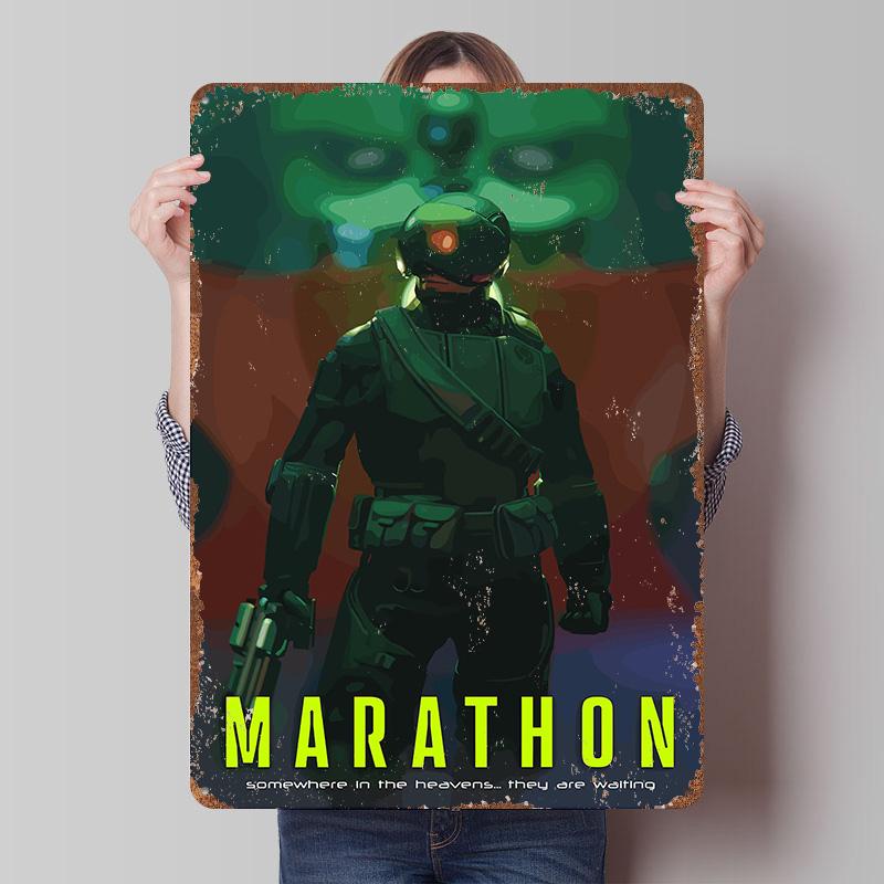 Marathon Game Printed Poster Customized Wall Art Retro Vintage Metal Tin Signs for Room Decoration Garage Decorations Coffee Bar 7.9x11.8In(20x30cm)
Marathon Game Printed Poster Customized Wall Art Retro Vintage Metal Tin Signs for Room Decoration Garage Decorations Coffee Bar 7.9x11.8In(20x30cm)