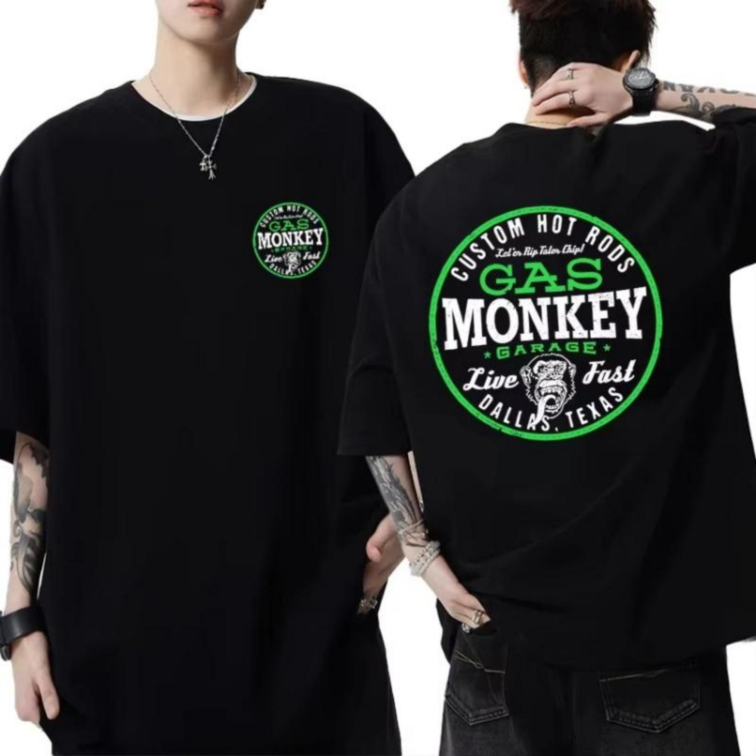 Удивительные винтажные футболки с принтом 2025 для мужчин и женщин Gas Monkeys Garage Hot Rods Логотип Графическая футболка с коротким рукавом Унисекс Хлопковые топы S чёрный
Удивительные винтажные футболки с принтом 2025 для мужчин и женщин Gas Monkeys Garage Hot Rods Логотип Графическая футболка с коротким рукавом Унисекс Хлопковые топы S чёрный