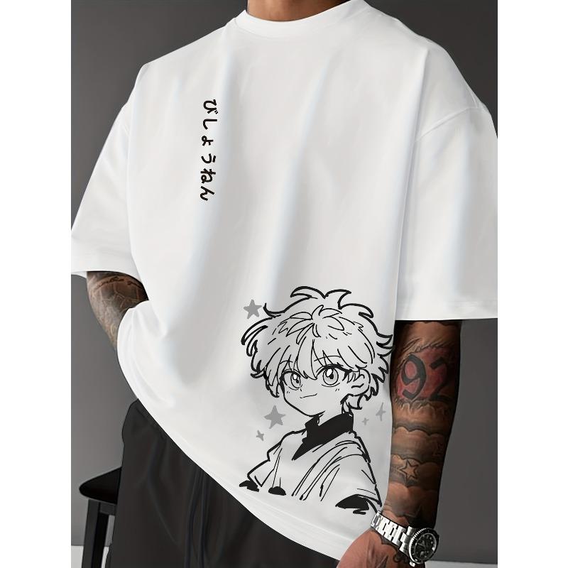 European sizes Japanese Manga Character Print T-Shirt, Fiber - Comfortable And Breathable, Casual Wear, Street Style, Youthful Fashion Tee 2XL белый
European sizes Japanese Manga Character Print T-Shirt, Fiber - Comfortable And Breathable, Casual Wear, Street Style, Youthful Fashion Tee 2XL белый