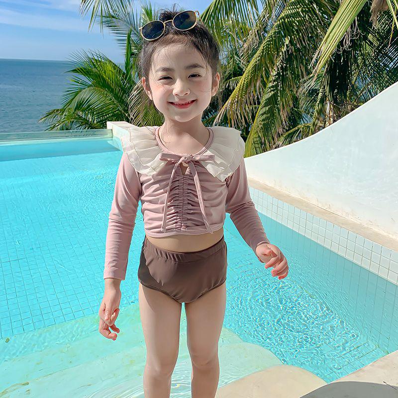 Girls Quick-Dry Long Sleeve Swimsuit - Sun Protection, Summer Split Style for Kids Size 90 (Height around 80cm)
Girls Quick-Dry Long Sleeve Swimsuit - Sun Protection, Summer Split Style for Kids Size 90 (Height around 80cm)