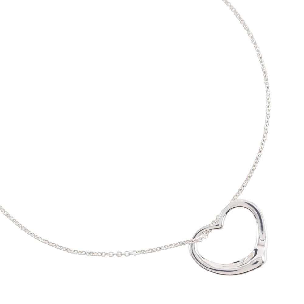 TIFFANY&Co. Open heart Necklace Elsa Peretti Silver925 heart 5.1g Women Used
TIFFANY&Co. Open heart Necklace Elsa Peretti Silver925 heart 5.1g Women Used