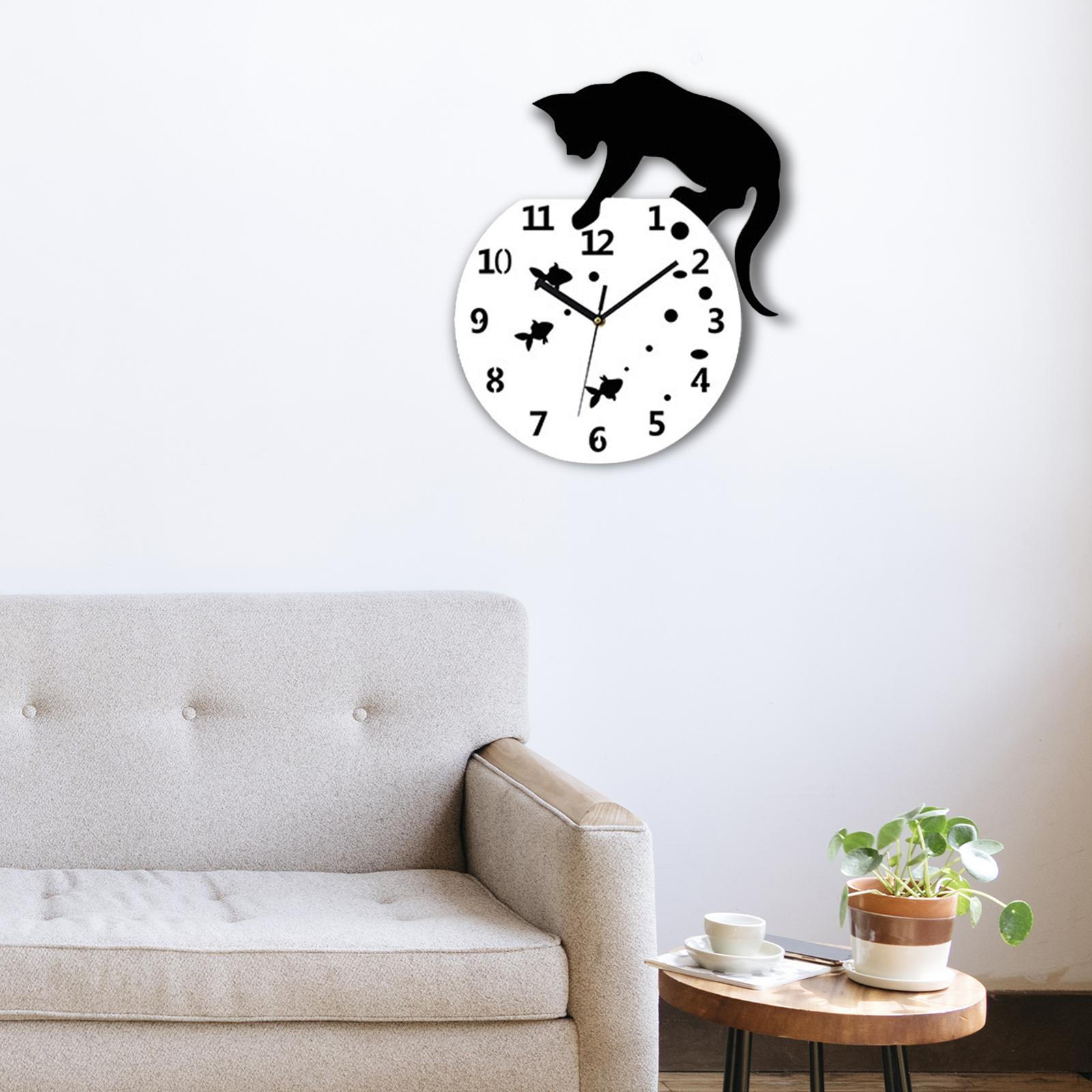 Настенные часы с изображением кота, бесшумные, с тихим ходом, современные, не тикающие, аналоговые для кухни отеля With Fishes
Настенные часы с изображением кота, бесшумные, с тихим ходом, современные, не тикающие, аналоговые для кухни отеля With Fishes