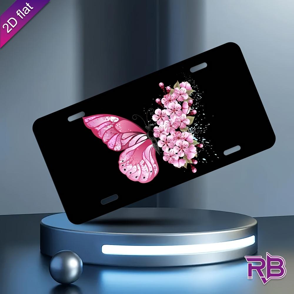 D Flat Printing Delicate Pink Butterfly with Cherry Blossom Floral Illustration Aluminum Tin Painting License Plate Style Eleg 15x30cm(5.9x7.8inch)
D Flat Printing Delicate Pink Butterfly with Cherry Blossom Floral Illustration Aluminum Tin Painting License Plate Style Eleg 15x30cm(5.9x7.8inch)
