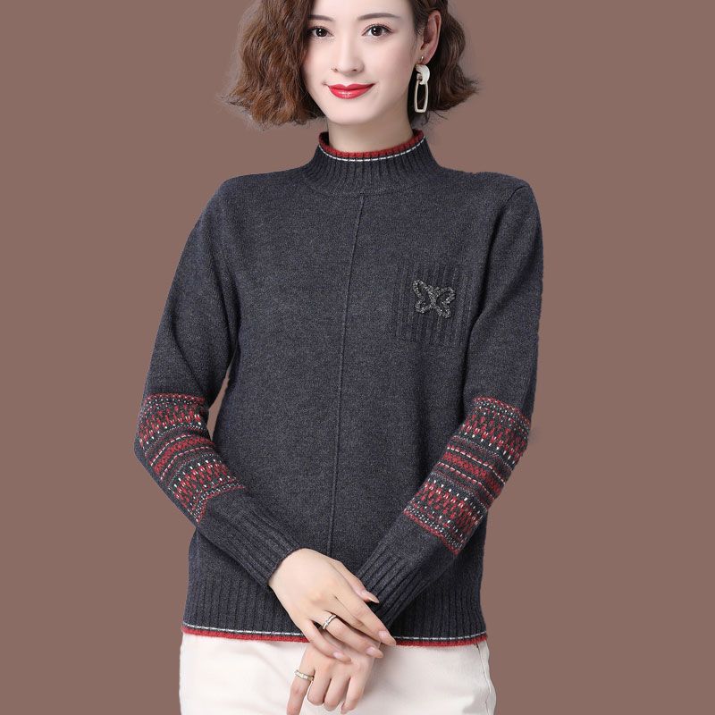 Женский свитер, утолщенный, полувысокий воротник, зимнее нижнее пальто, свободный внешний верх 3XL
Женский свитер, утолщенный, полувысокий воротник, зимнее нижнее пальто, свободный внешний верх 3XL