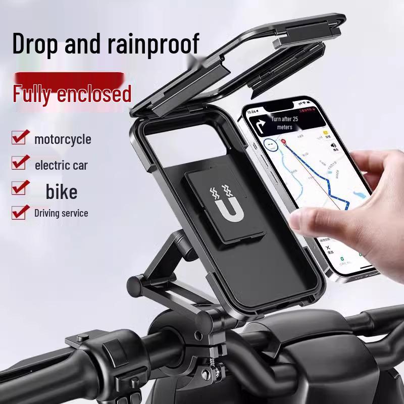 Waterproof Shockproof Bike & Motorcycle Phone Holder for Electric Food Delivery Rider with Battery Mount
Waterproof Shockproof Bike & Motorcycle Phone Holder for Electric Food Delivery Rider with Battery Mount