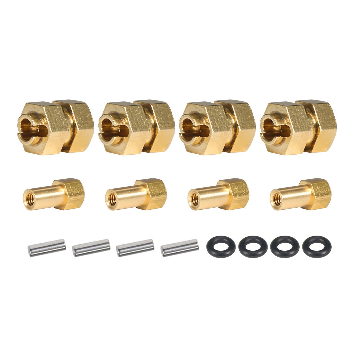 4Pcs Brass Wheels Hex Hub Extenders 7mm with Nuts for 1/24 RC Crawler SCX24 Bronco C10 Gladiator AX24 Upgrade Parts мідний
4Pcs Brass Wheels Hex Hub Extenders 7mm with Nuts for 1/24 RC Crawler SCX24 Bronco C10 Gladiator AX24 Upgrade Parts мідний