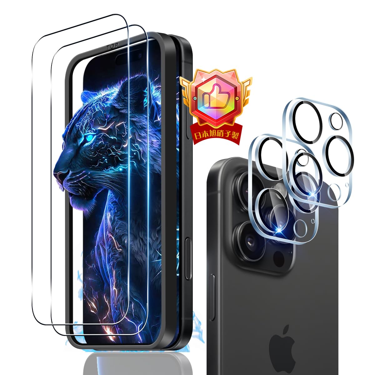 из 2 2 шт. с направляющей Совместимо с iPhone 16 Pro Max Стеклянная пленка Камерная пленка из японского материала Asahi Для iPhone 16 Pro Max пленка Закаленное стекло
из 2 2 шт. с направляющей Совместимо с iPhone 16 Pro Max Стеклянная пленка Камерная пленка из японского материала Asahi Для iPhone 16 Pro Max пленка Закаленное стекло