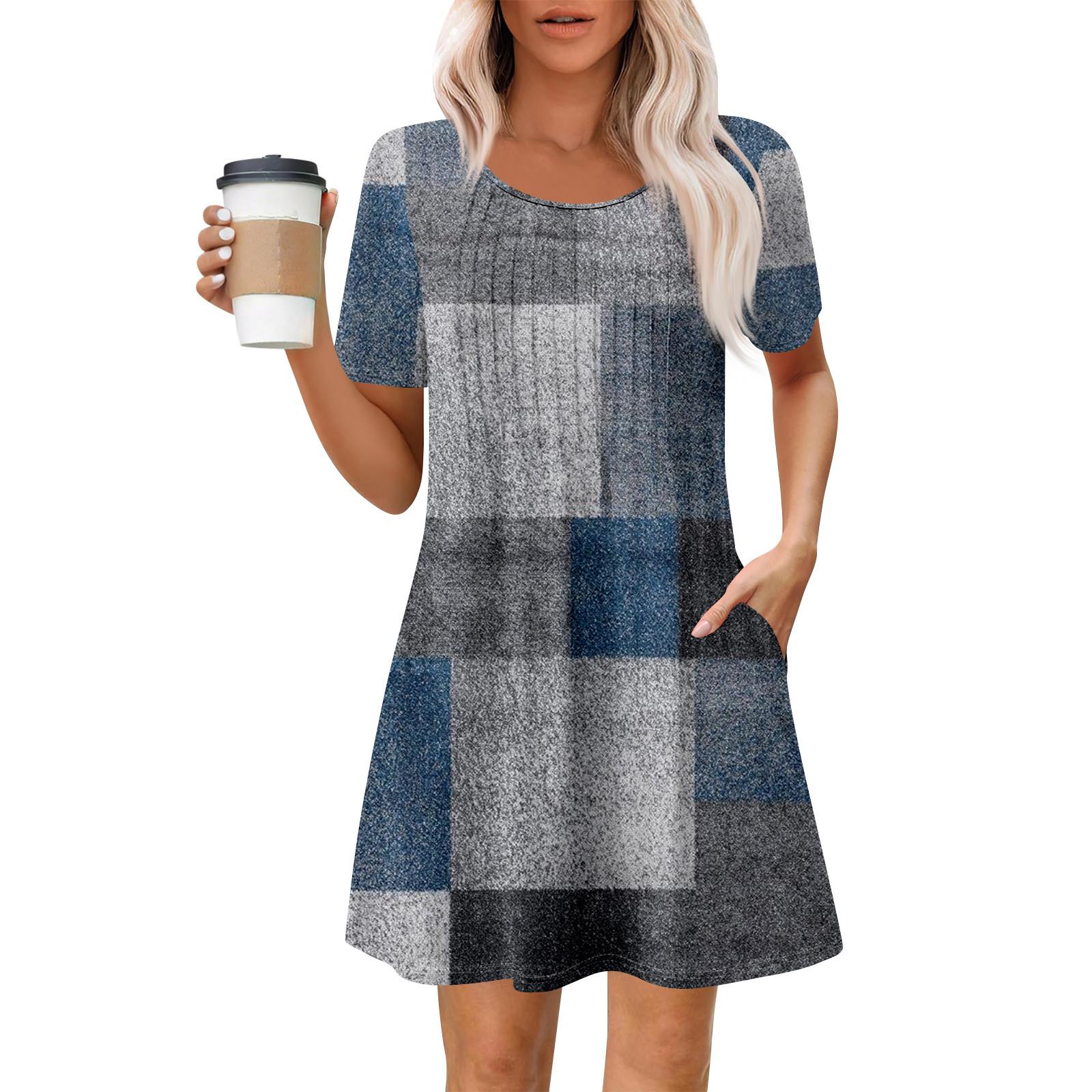 Женское летнее платье свободного покроя для пляжного отдыха, сарафан с коротким рукавом и круглым вырезом, с карманом, с коротким рукавом, платье-рубашка XXL
Женское летнее платье свободного покроя для пляжного отдыха, сарафан с коротким рукавом и круглым вырезом, с карманом, с коротким рукавом, платье-рубашка XXL