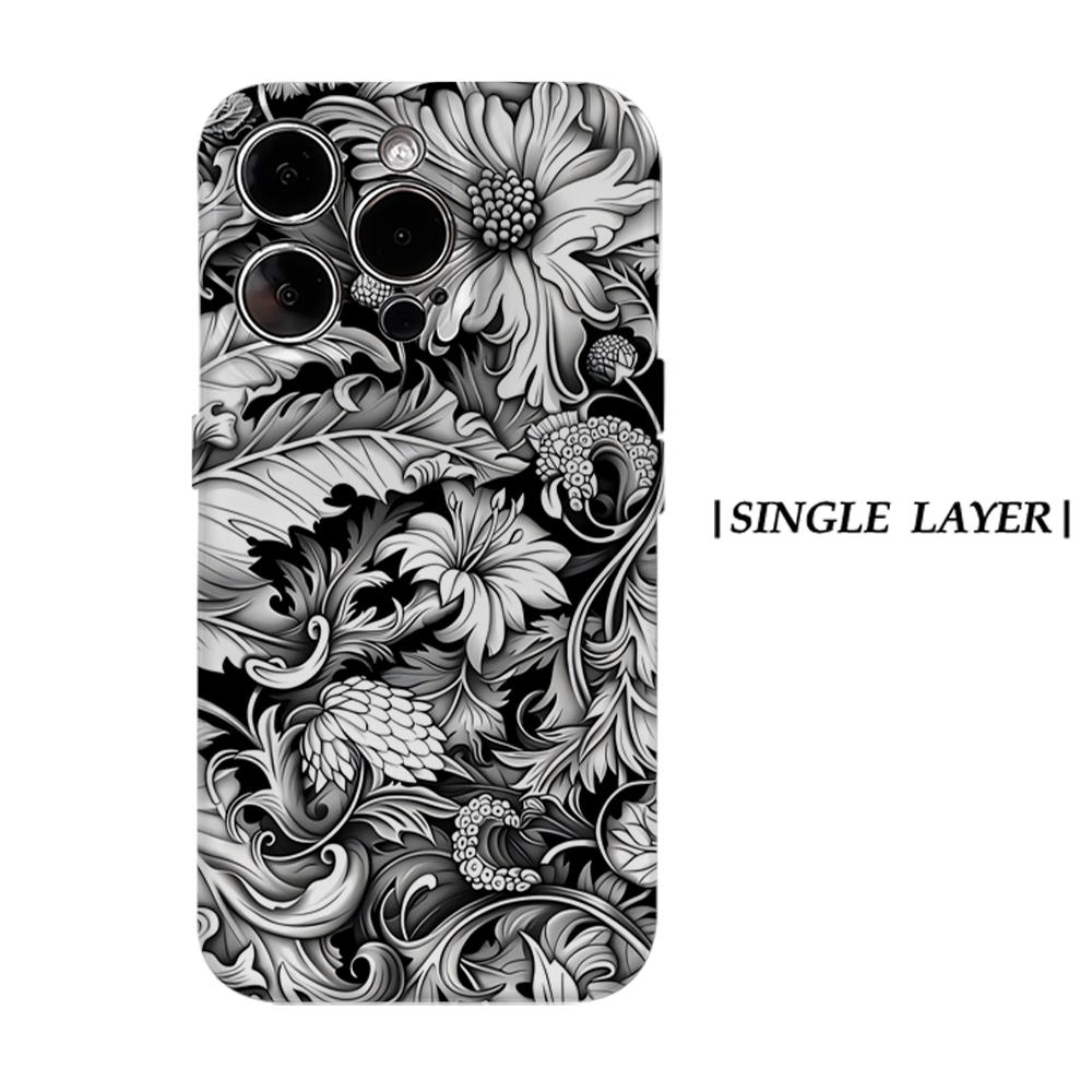 Black White Floral Phone Case for IPhone 17AIR 16E 16 15 14 13 12 11 17 Pro Max Plus Double-layer Back Cover IPHONE13
Black White Floral Phone Case for IPhone 17AIR 16E 16 15 14 13 12 11 17 Pro Max Plus Double-layer Back Cover IPHONE13