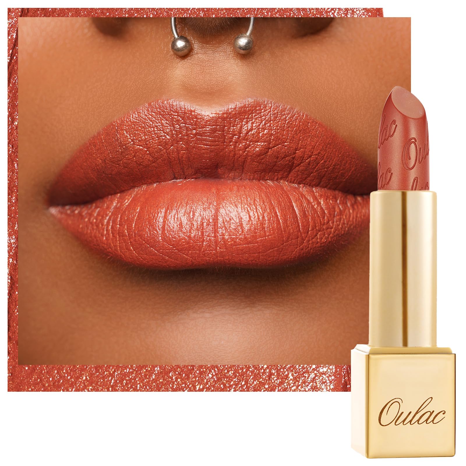 OULAC Glow Metallic Shine Orange Lipstick, Coral High Impact Lipcolor, Lightweight Soft and Ultra Hydrating, Long Lasting, Vegan & Cruelty-Free,
OULAC Glow Metallic Shine Orange Lipstick, Coral High Impact Lipcolor, Lightweight Soft and Ultra Hydrating, Long Lasting, Vegan & Cruelty-Free,