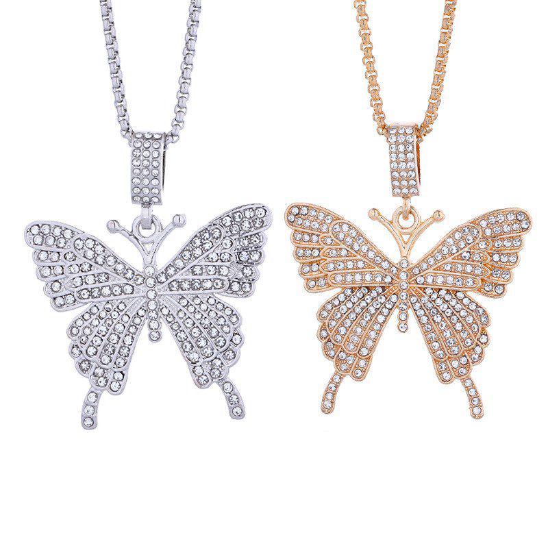 European-American Butterfly Pendant Necklace: Elegant Diamond Design, Trendy Fashion Chain for Women серебряный
European-American Butterfly Pendant Necklace: Elegant Diamond Design, Trendy Fashion Chain for Women серебряный