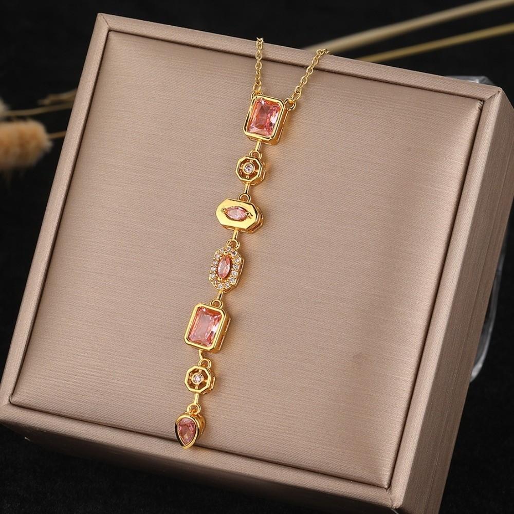 Colorful Zircon Collarbone Chain Irregular Crystal Long Tassel Necklace Jewelry Accessories Style 4
Colorful Zircon Collarbone Chain Irregular Crystal Long Tassel Necklace Jewelry Accessories Style 4