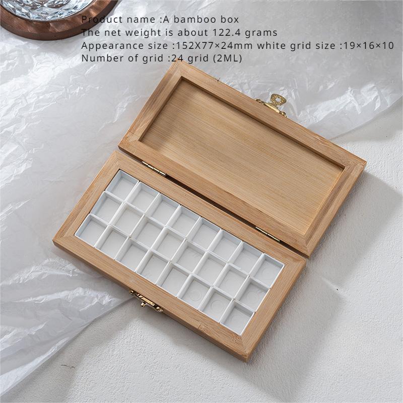 36/48 Grid Wooden Subpackage Pigment Storage Box Portable Art Outdoor Painting Watercolor Pigment Palette Mini Drawing Box
36/48 Grid Wooden Subpackage Pigment Storage Box Portable Art Outdoor Painting Watercolor Pigment Palette Mini Drawing Box