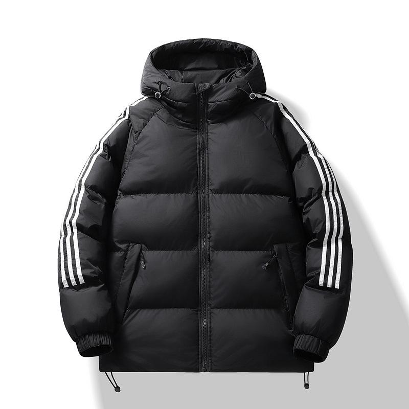 Новое осенне-зимнее пальто из графенового хлопка для мужчин с капюшоном, в корейском стиле с тремя полосками, утолщенная спортивно-повседневная универсальная куртка M
Новое осенне-зимнее пальто из графенового хлопка для мужчин с капюшоном, в корейском стиле с тремя полосками, утолщенная спортивно-повседневная универсальная куртка M