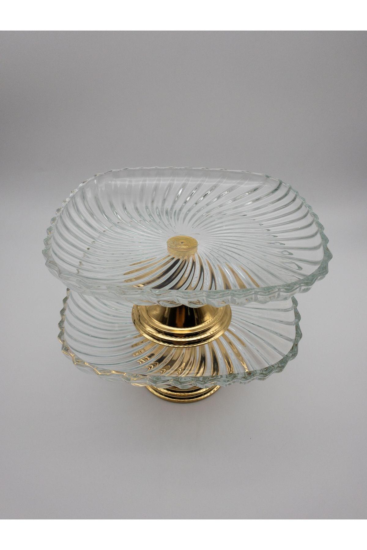 2-Piece Gold Footed Square Glass Presentation Stand, Sarma, Dolma, Salad, Fruit, and Cake Stand, Dowry Stand
2-Piece Gold Footed Square Glass Presentation Stand, Sarma, Dolma, Salad, Fruit, and Cake Stand, Dowry Stand