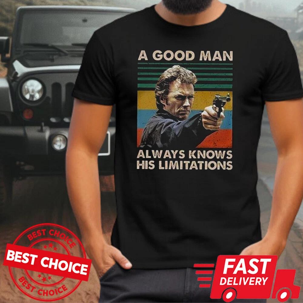A good man always knows his limitations Black Shirt S-3XL Q7523 M
A good man always knows his limitations Black Shirt S-3XL Q7523 M