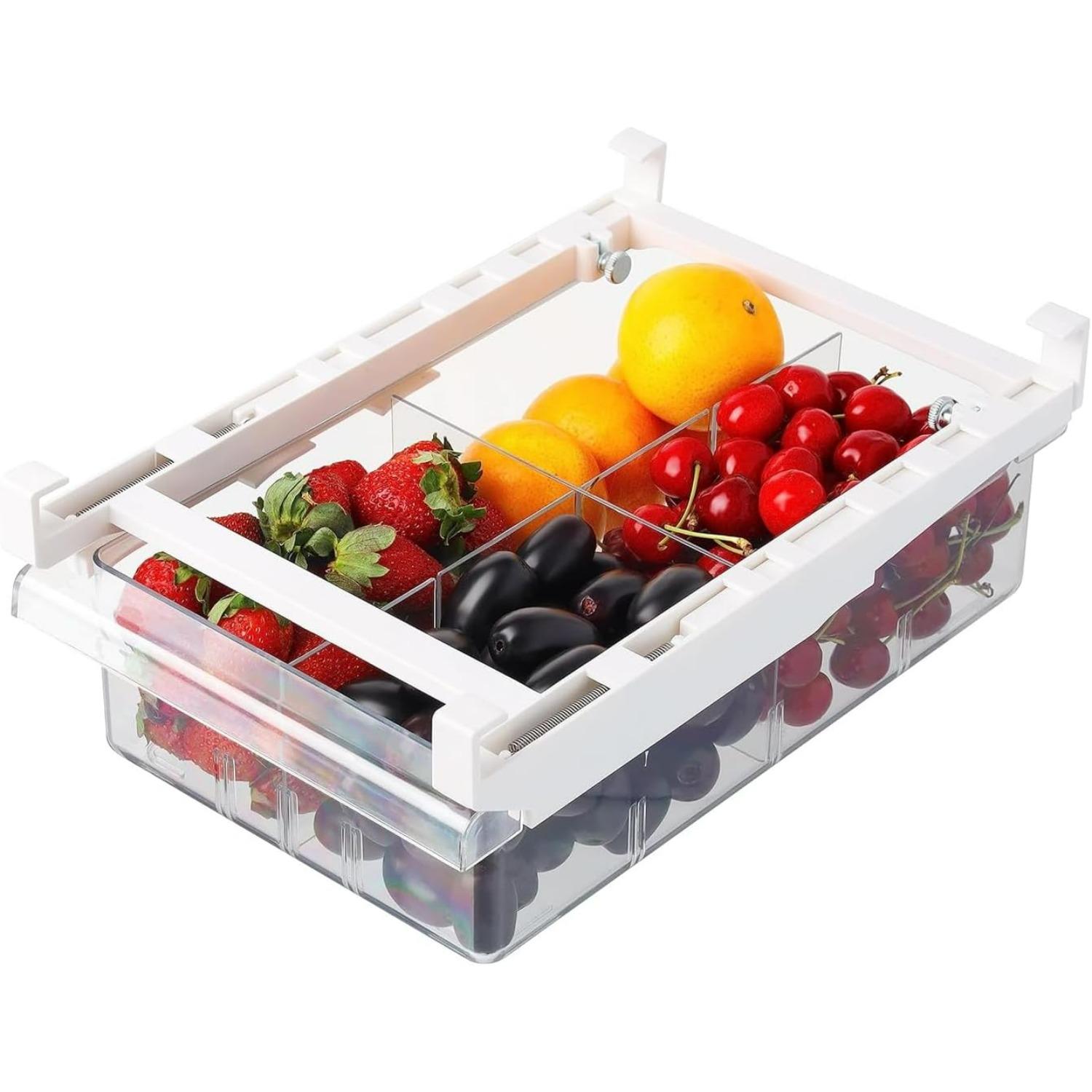 Undershelf Fridge Organizer,Extra-Deep Pull-Out Drawer for Cheese,Meat,and Produce,Ideal for Refrigerators Under 0.6 ,Send Goods from Local Warehouse B
Undershelf Fridge Organizer,Extra-Deep Pull-Out Drawer for Cheese,Meat,and Produce,Ideal for Refrigerators Under 0.6 ,Send Goods from Local Warehouse B