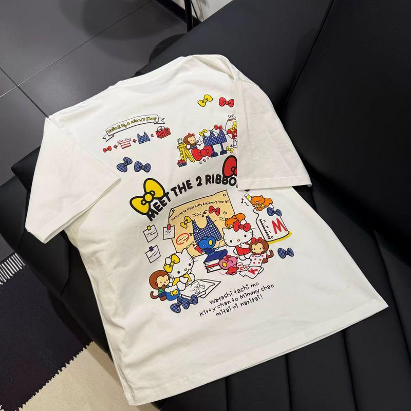 European Goods 2025 Spring New Arrival Color Bow Letters Print Mid Length Long Length Casual Fun Younger Short Sleeve T-shirt for Women White M
European Goods 2025 Spring New Arrival Color Bow Letters Print Mid Length Long Length Casual Fun Younger Short Sleeve T-shirt for Women White M