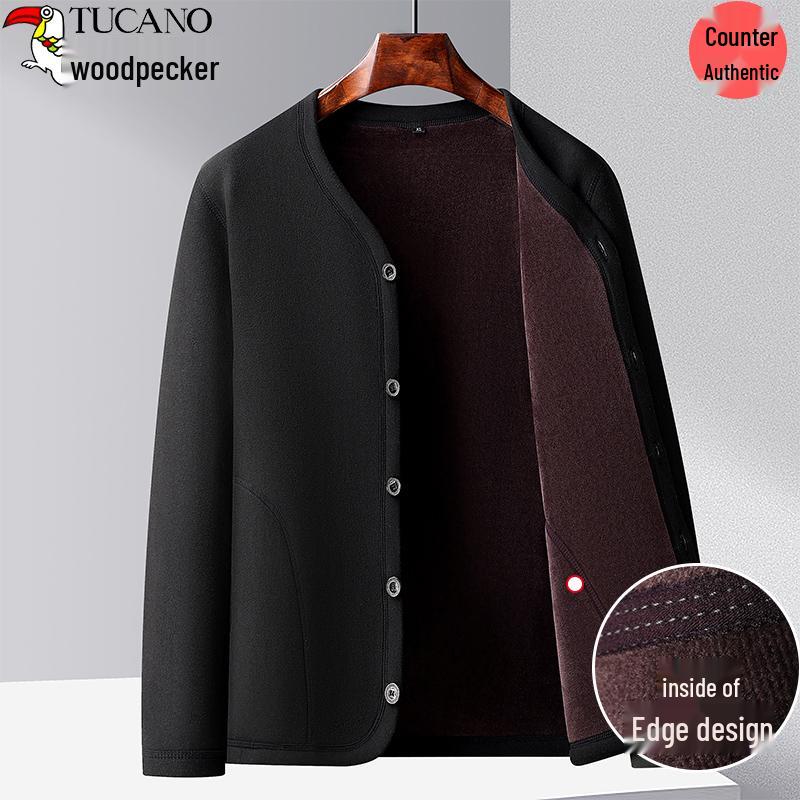 Men s Thickened Velvet-Lined Cotton Jacket - Warm Cardigan for Middle-aged & Elderly 4XL /Recommended 155-175 jin
Men s Thickened Velvet-Lined Cotton Jacket - Warm Cardigan for Middle-aged & Elderly 4XL /Recommended 155-175 jin