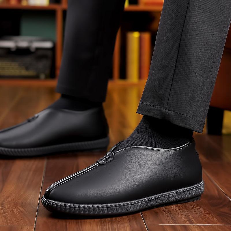 Soft leather Soft fur integrated men s large size velvet thermal cotton leather shoes 44
Soft leather Soft fur integrated men s large size velvet thermal cotton leather shoes 44