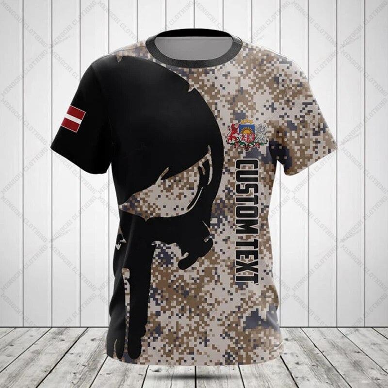 Латвийские камуфляжные футболки, летняя повседневная уличная одежда, мужские свободные футболки, спортивная одежда большого размера для мальчиков, топы с короткими рукавами XXL
Латвийские камуфляжные футболки, летняя повседневная уличная одежда, мужские свободные футболки, спортивная одежда большого размера для мальчиков, топы с короткими рукавами XXL