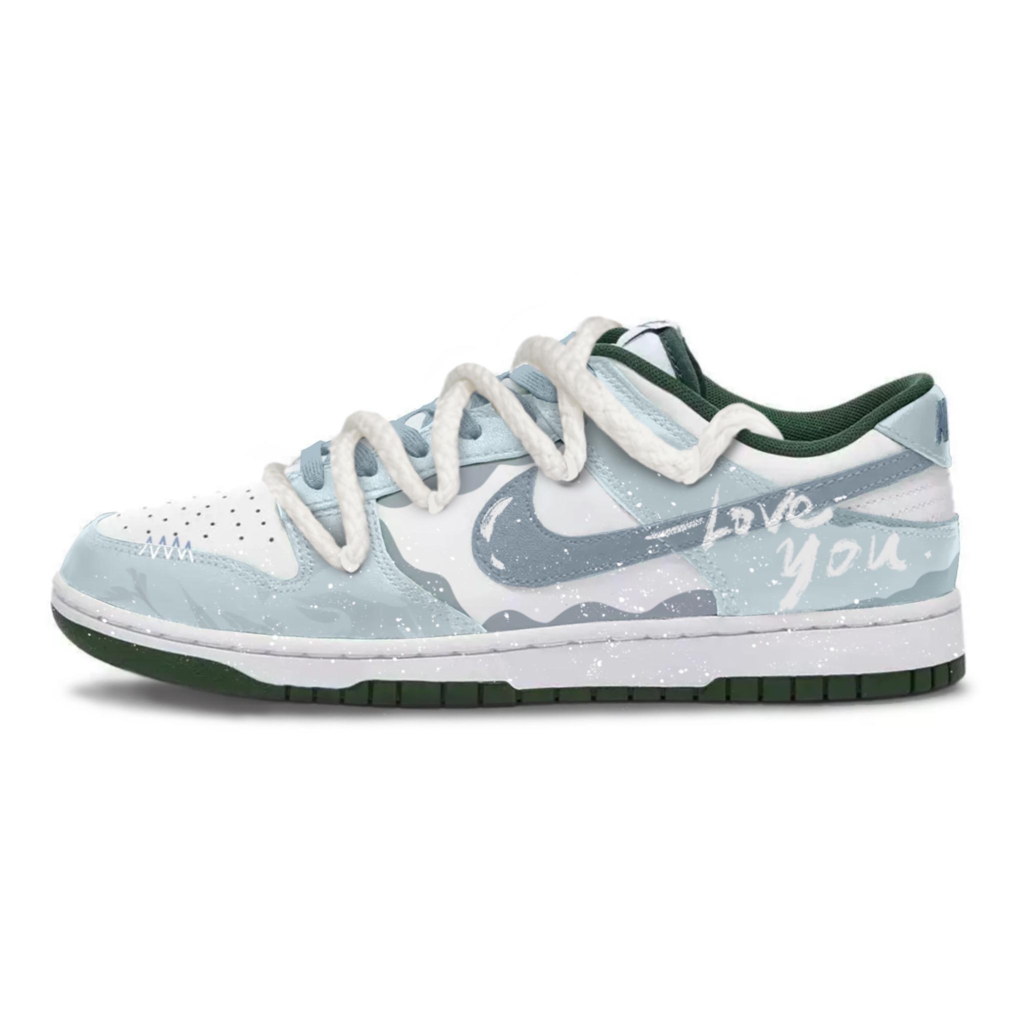 Nike Dunk Light Blue Love White Slip Resistant Low top Skateboard Shoes Unisex White Blue DD1391-101(Team392-) 36.5
Nike Dunk Light Blue Love White Slip Resistant Low top Skateboard Shoes Unisex White Blue DD1391-101(Team392-) 36.5