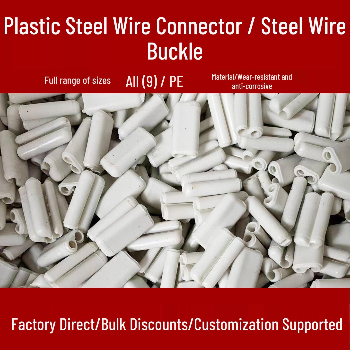 Plastic Steel Wire Rope Carabiner - PP Material, Full Size, In Stock for Immediate Shipping Fits 1.6-1.8mm wire
Plastic Steel Wire Rope Carabiner - PP Material, Full Size, In Stock for Immediate Shipping Fits 1.6-1.8mm wire