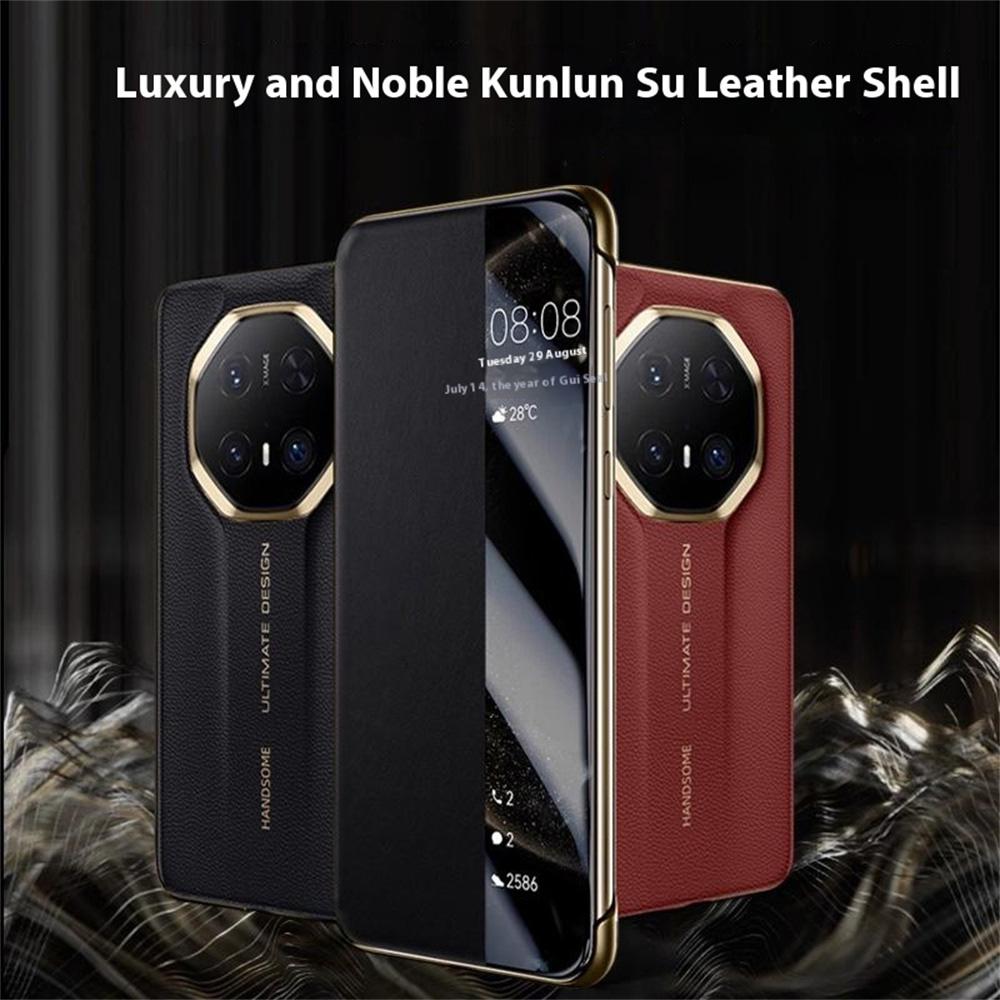 For Huawei Mate 70 RS Ultimate Case Genuine Cow Leather View Window Smart Phone Cover Black
For Huawei Mate 70 RS Ultimate Case Genuine Cow Leather View Window Smart Phone Cover Black