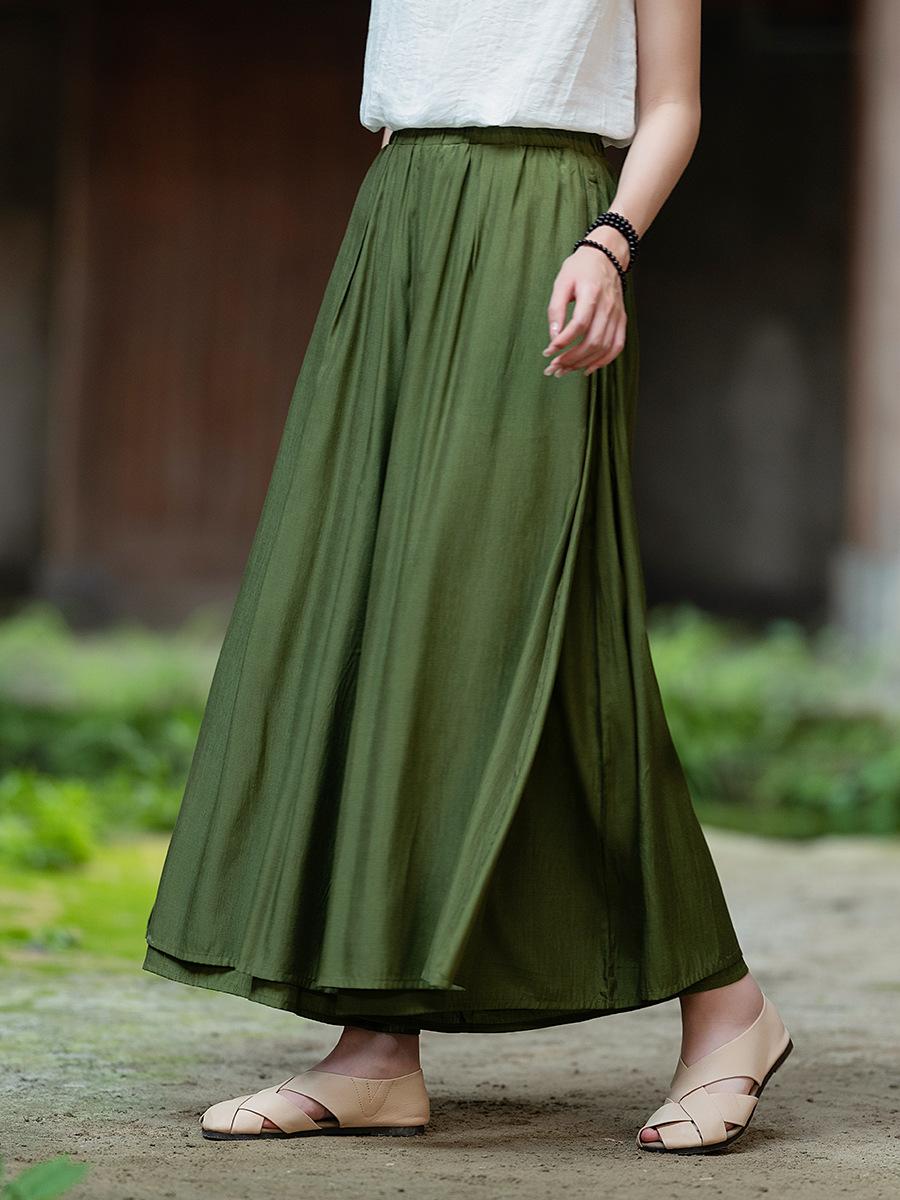 Johnature Женские повседневные однотонные широкие брюки с эластичной резинкой на талии, летние брюки, свободные брюки длиной до щиколотки One Size темно-зеленого
Johnature Женские повседневные однотонные широкие брюки с эластичной резинкой на талии, летние брюки, свободные брюки длиной до щиколотки One Size темно-зеленого