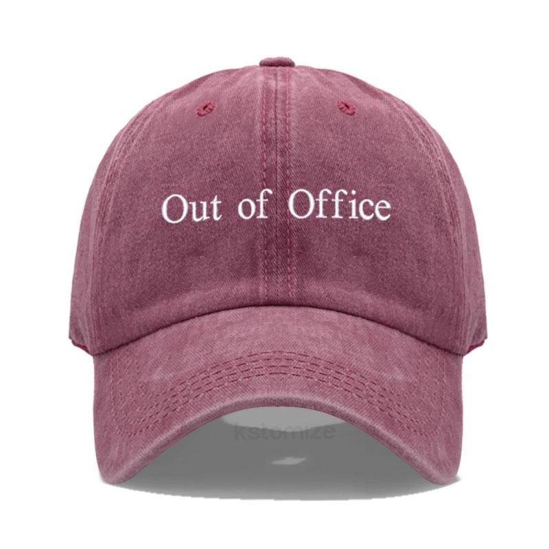 Out Of Office Embroidered Vintage Washed Baseball Cap Unisex Adjustable Casual Dad Hat Summer Sun Hat For Women Men
Out Of Office Embroidered Vintage Washed Baseball Cap Unisex Adjustable Casual Dad Hat Summer Sun Hat For Women Men