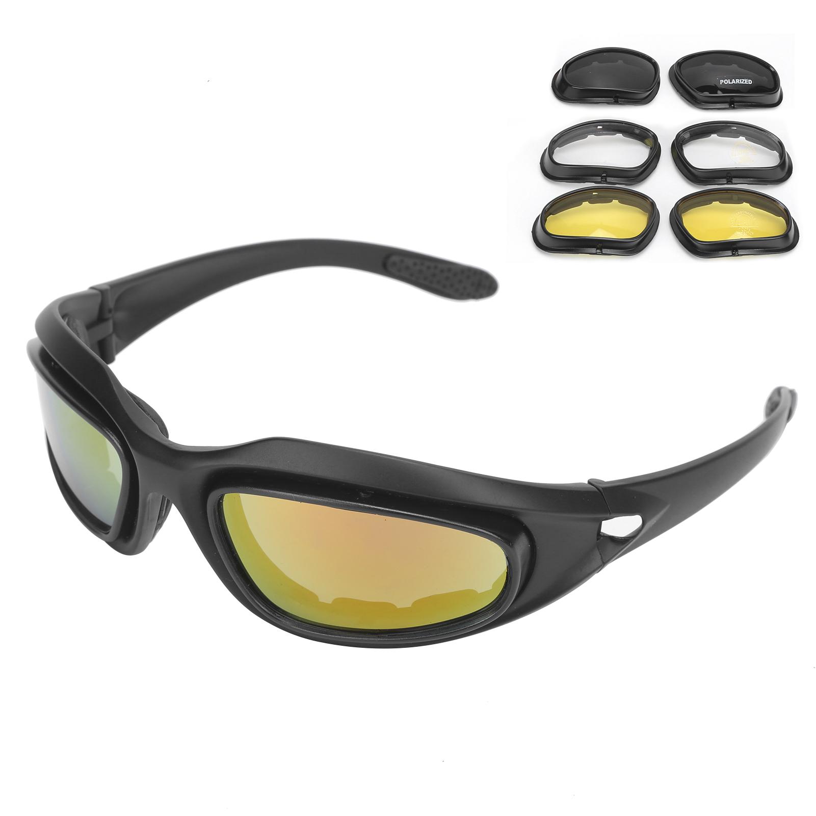 Уличные военные очки Защита UV400 Ударопрочные солнцезащитные очки-очки для езды на велосипеде, вождения, рыбалки