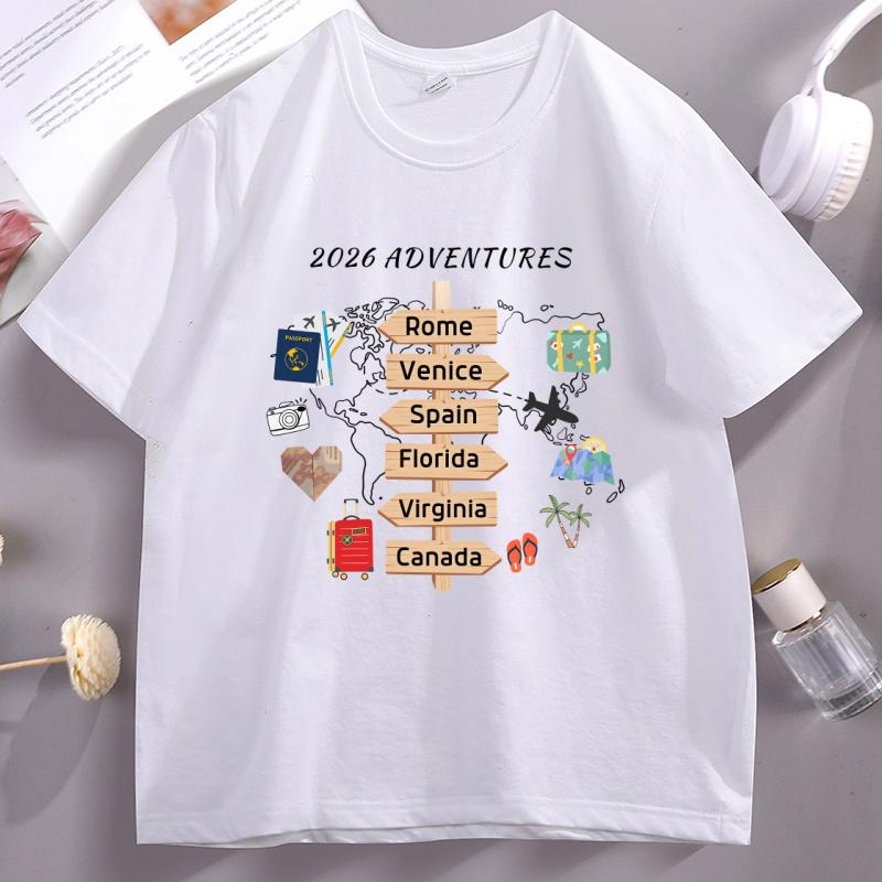 Personalized Travel Adventures TShirt Casual Traveling Destination Tee Travel Lover Gift Family Vacation T Shirt Cotton Tops 3XL
Personalized Travel Adventures TShirt Casual Traveling Destination Tee Travel Lover Gift Family Vacation T Shirt Cotton Tops 3XL