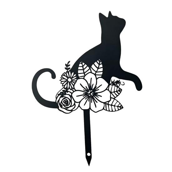 Cat Metal Decorative Garden Stake Black Cat Flowers Silhouette Statue for Outdoor Yard Patio Lawn Decor чорний
Cat Metal Decorative Garden Stake Black Cat Flowers Silhouette Statue for Outdoor Yard Patio Lawn Decor чорний