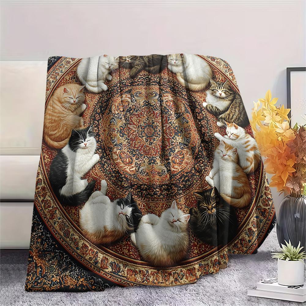 Kitty Print Flannel Blanket, High quality Comfortable for All Seasons, Home Decor, Warmth and Comfort, Perfect for Christmas Gifts 80cm x 120cm
Kitty Print Flannel Blanket, High quality Comfortable for All Seasons, Home Decor, Warmth and Comfort, Perfect for Christmas Gifts 80cm x 120cm