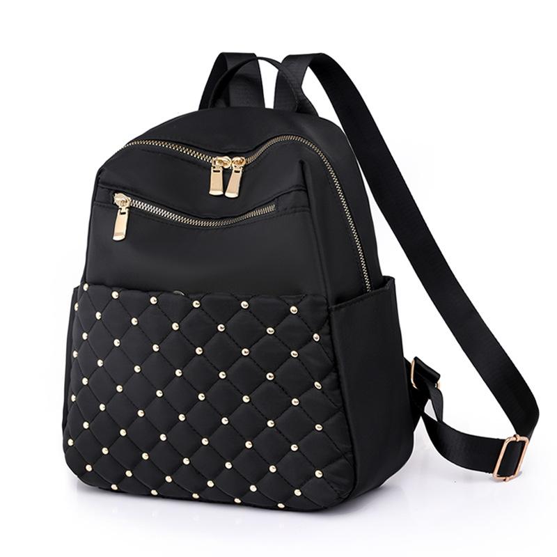 New diamond sewing line rivets fashion backpack women s texture Korean version large capacity simple women s backpack чорний
New diamond sewing line rivets fashion backpack women s texture Korean version large capacity simple women s backpack чорний
